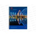 Тетрадь100л кл Hatber. A5 Огни ночного города, греб., 31507 *4/40