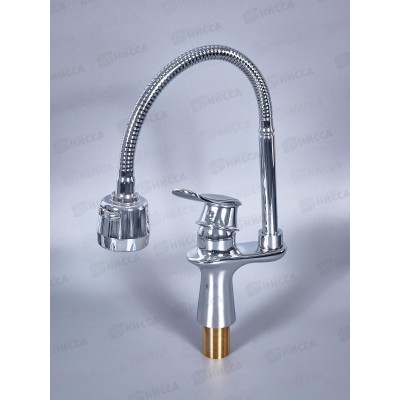 Смеситель д/кухни РОТАТО Р58139 гибкий излив