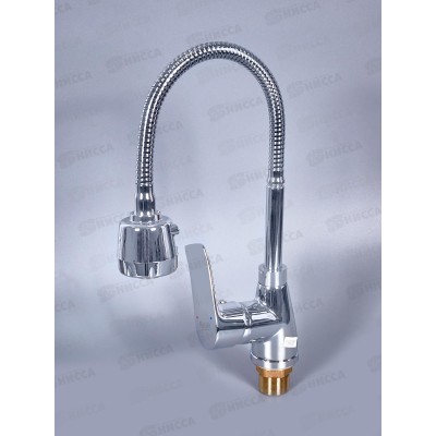 Смеситель д/кухни РОТАТО Р5832 с гибким изливом   *10