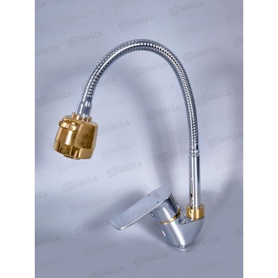 Смеситель д/кухни РОТАТО Р5832-4N с гибким изливом   *10