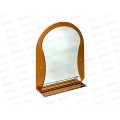 Зеркало P740-1 1 полка+2 светильника 60*80