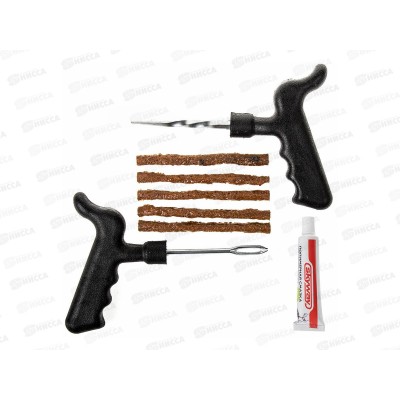 Набор для ремонта бескамерных шин 8 предметов (клей), S07502004