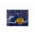 Папка-конверт пл. на кноп deVENTE 240*180 Герб, непроз. 180мк 3071221