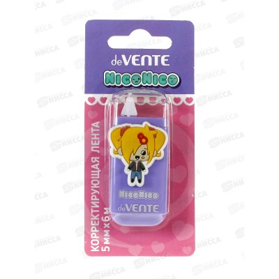 Корр.лента deVENTE NicoNico  5мм*6м сиреневый корпус 4062330  *12