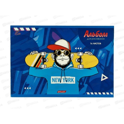 Альбом для рисования 16л SVETOCH Скейт-драйв, 000696  *10