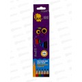 Карандаши  6цв ЛЕО &quotИграй&quot пластиковые, трехгранные, LPPCP-06  *24