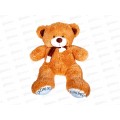 Медведь Б40 с шарфом 70см, МБ40-70РЖ  Мила