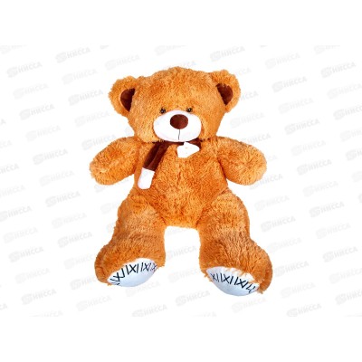 Медведь Б40 с шарфом 70см, МБ40-70РЖ  Мила