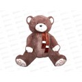 Медведь Самсон 100см, МС-150Ф цвет-бурый, с шарфом Мила