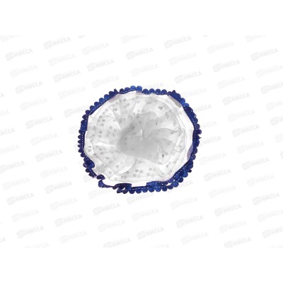 Бант д/волос "Принцессы" на резинке 11см белый 10048219