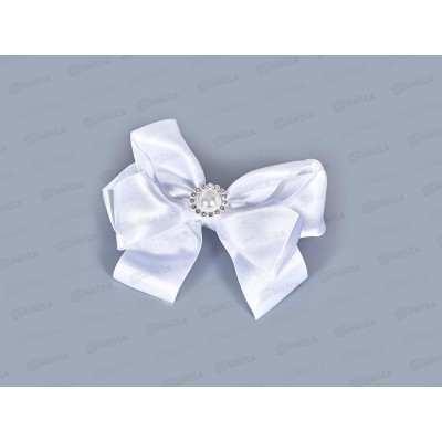 Резинка  д/в &quotШкольница&quot бант двойной атлас цветок 12см 4098513