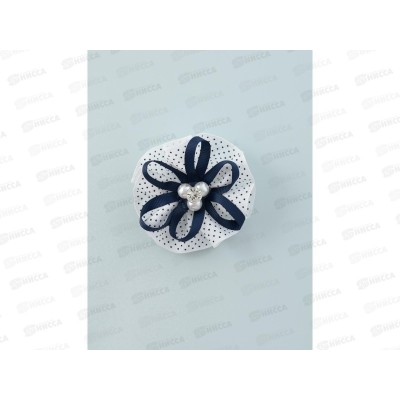 Резинка  д/в &quotШкольница&quot бант мелкий горошек 7,5см 5181213