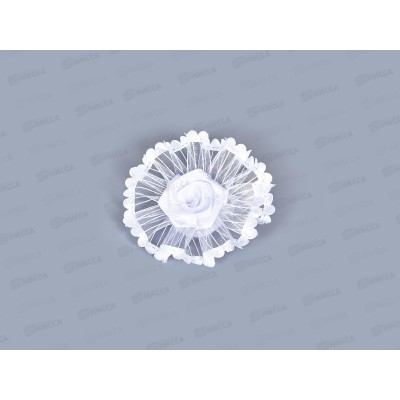 Резинка д/в "Школьница" бант лучики 6см белый 7915736 Резинка д/в "Школьница" бант лучики 6см белый 7915736