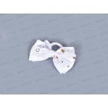 Резинка д/в "Школьница" бант сердце 8*4см белый 9887775 Резинка д/в "Школьница" бант сердце 8*4см белый 9887775