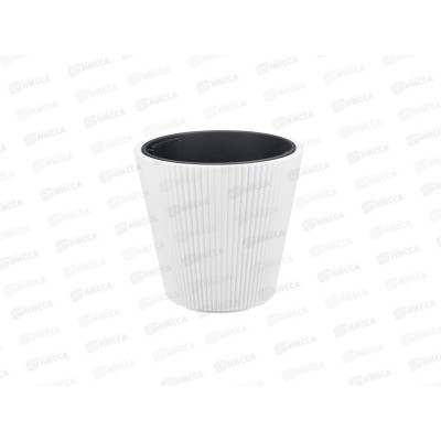 Кашпо  СТРИП 30л со вставкой Белый М3413 *1 Кашпо  СТРИП 30л со вставкой Белый М3413 *1