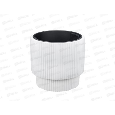 Кашпо  СТРИП 40л со вставкой Белый М3414 *1 Кашпо  СТРИП 40л со вставкой Белый М3414 *1