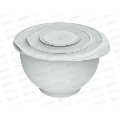 Миска для взбивания с крышкой &quotКулинар&quot 5,3л (серый) АП 1058  *36