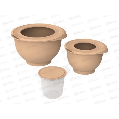 Набор мисок для взбивания с крышкой "Кулинар" №1 (3шт, какао) АП 1061 *12 Набор мисок для взбивания с крышкой "Кулинар" №1 (3шт, какао) АП 1061 *12