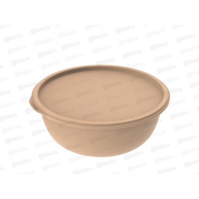 Миска 2,3л с крышкой &quotШарм&quot (какао) АП 580  *30