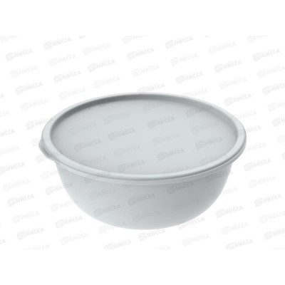 Миска 3,7л с крышкой "Шарм" (серый) АП 577  *60