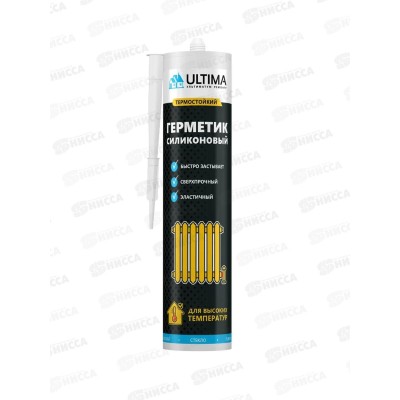 Герметик ULTIMA High Temp 240мл, силиконовый термостойкий, красный *12