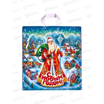 Пак. сумка НГ 40*42 Село Морозово *25/500