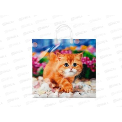 Пакет с пласт руч 38*35 Пушок *10/100