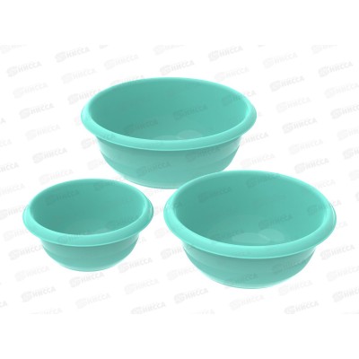 Набор мисок №4 (3шт), АП 193  (1,3л, 2,7л, 5л)  *14