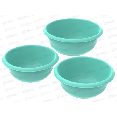 Набор мисок №5 (3шт), АП 626 (2*2,7л, 5л) *14 Набор мисок №5 (3шт), АП 626 (2*2,7л, 5л) *14