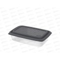 Контейнер унив. 0,8л &quotГурман&quot (СВЧ/заморозка) графит, АП 1016 (194х131х52мм)