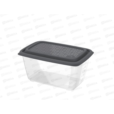 Контейнер унив. 1,5л &quotГурман&quot (СВЧ/заморозка) графит АП 1018 (194х131х98мм)