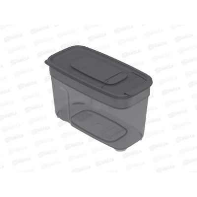 Контейнер для сыпучих продуктов 1л, дымчатый, АП 1134 (170х85х105мм) *63 Контейнер для сыпучих продуктов 1л, дымчатый, АП 1134 (170х85х105мм) *63