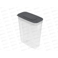 Контейнер для сыпучих продуктов 1,8л, графит, АП 544 (170х85х205мм) *50 Контейнер для сыпучих продуктов 1,8л, графит, АП 544 (170х85х205мм) *50