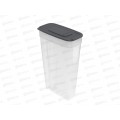 Контейнер для сыпучих продуктов 2,2л, графит, АП 1027 (170х85х265мм) *48 Контейнер для сыпучих продуктов 2,2л, графит, АП 1027 (170х85х265мм) *48