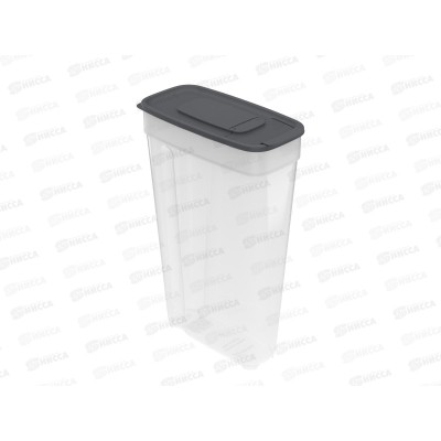 Контейнер для сыпучих продуктов 2,2л, графит, АП 1027 (170х85х265мм) *48 Контейнер для сыпучих продуктов 2,2л, графит, АП 1027 (170х85х265мм) *48