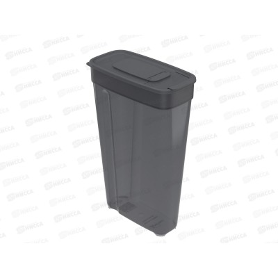 Контейнер для сыпучих продуктов 2,2л, дымчатый, АП 1137 (170х85х265мм) *48 Контейнер для сыпучих продуктов 2,2л, дымчатый, АП 1137 (170х85х265мм) *48