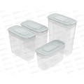 Набор контейнеров для сып. продуктов №1 (4шт) серый, АП 1138 (1л, 1,4лх2, 1,8л) *36 Набор контейнеров для сып. продуктов №1 (4шт) серый, АП 1138 (1л, 1,4лх2, 1,8л) *36