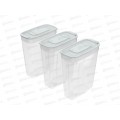 Набор контейнеров для сып. продуктов №9 (3шт) серый (1,8лх3), АП 1145 *24 Набор контейнеров для сып. продуктов №9 (3шт) серый (1,8лх3), АП 1145 *24