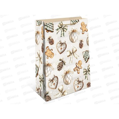 Пакет бум. подарочный НГ 26*32*12 0193.600