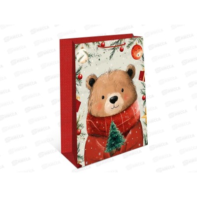 Пакет бум. подарочный НГ 26*32*12 0193.615