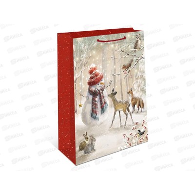 Пакет бум. подарочный НГ 33*42,5*10 0195.591