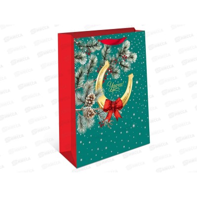 Пакет бум. подарочный стандарт плюс НГ 26*32*12 1310.948