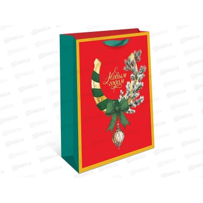 Пакет бум. подарочный стандарт плюс НГ 18*22,3*10 1312.950