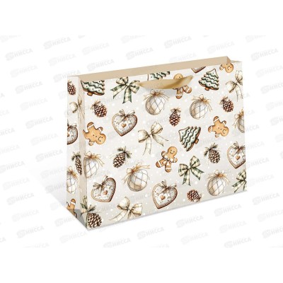 Пакет бум. подарочный стандарт плюс НГ 32*26*12 1322.929