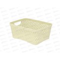 Корзинка &quotРомбики&quot S ваниль, АП 444  (250х180х105мм)