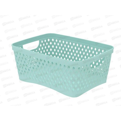Корзинка &quotРомбики&quot S мята, АП 461  (250х180х105мм)