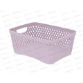 Корзинка "Ромбики" S пепел розы, АП 462  (250х180х105мм)