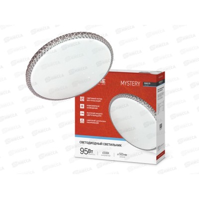 Светильник светодиодный inHOME DECO MYSTERY 95Вт 10000Лм 500*73мм 6500К Светильник светодиодный inHOME DECO MYSTERY 95Вт 10000Лм 500*73мм 6500К