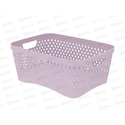 Корзинка &quotРомбики&quot М пепел розы, АП 464  (290х210х120мм)