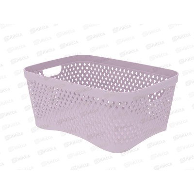 Корзинка "Ромбики" L пепел розы, АП 466 (330х240х145мм) Корзинка "Ромбики" L пепел розы, АП 466 (330х240х145мм)